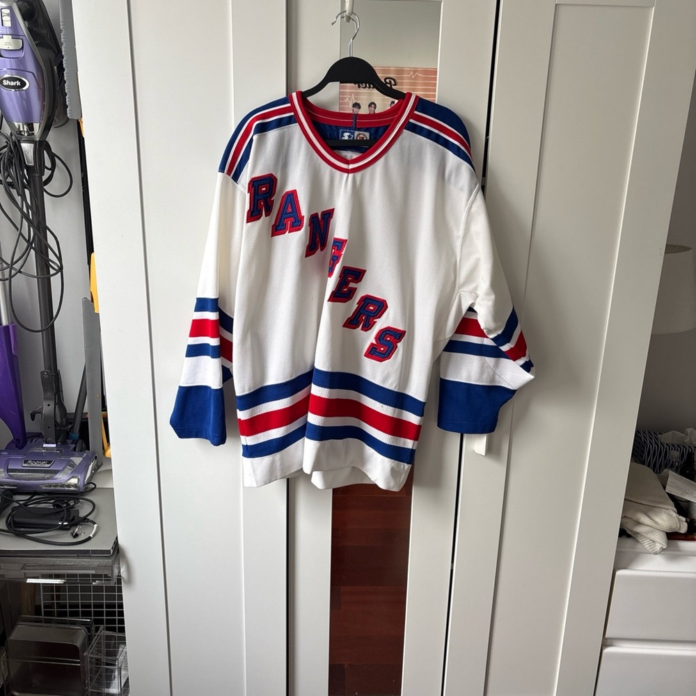 Men’s Starter New York Rangers Jersey XL White Eastern Conference - Picture 11 of 12
